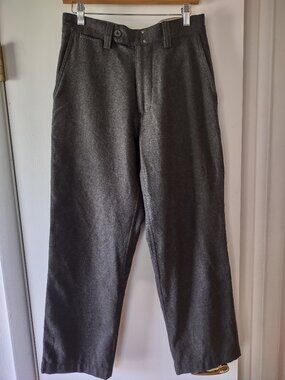GAP Wool Blend Pleated Dress Pants Men’s 29x30 Gray Flat Front Trousers